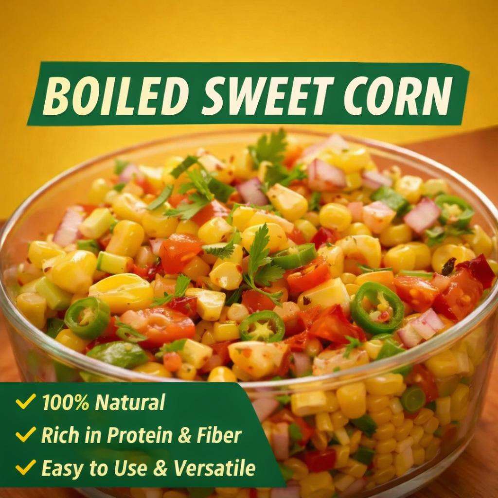 Boiled sweetcorn salad