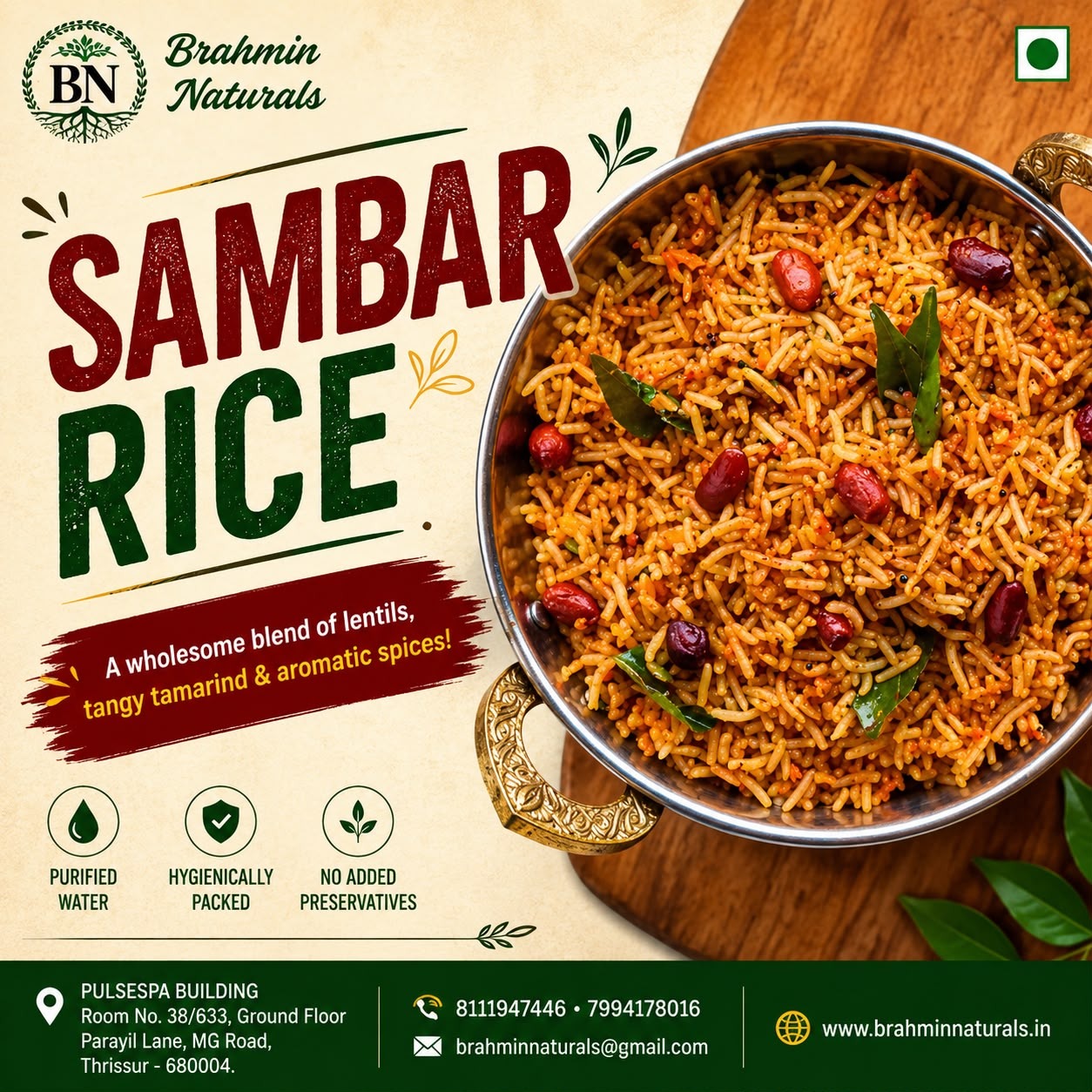 Sambar Rice ( Thursdays)