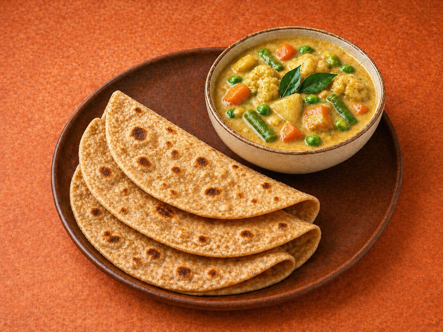 Chapathi 3Nos + Kuruma (All days)