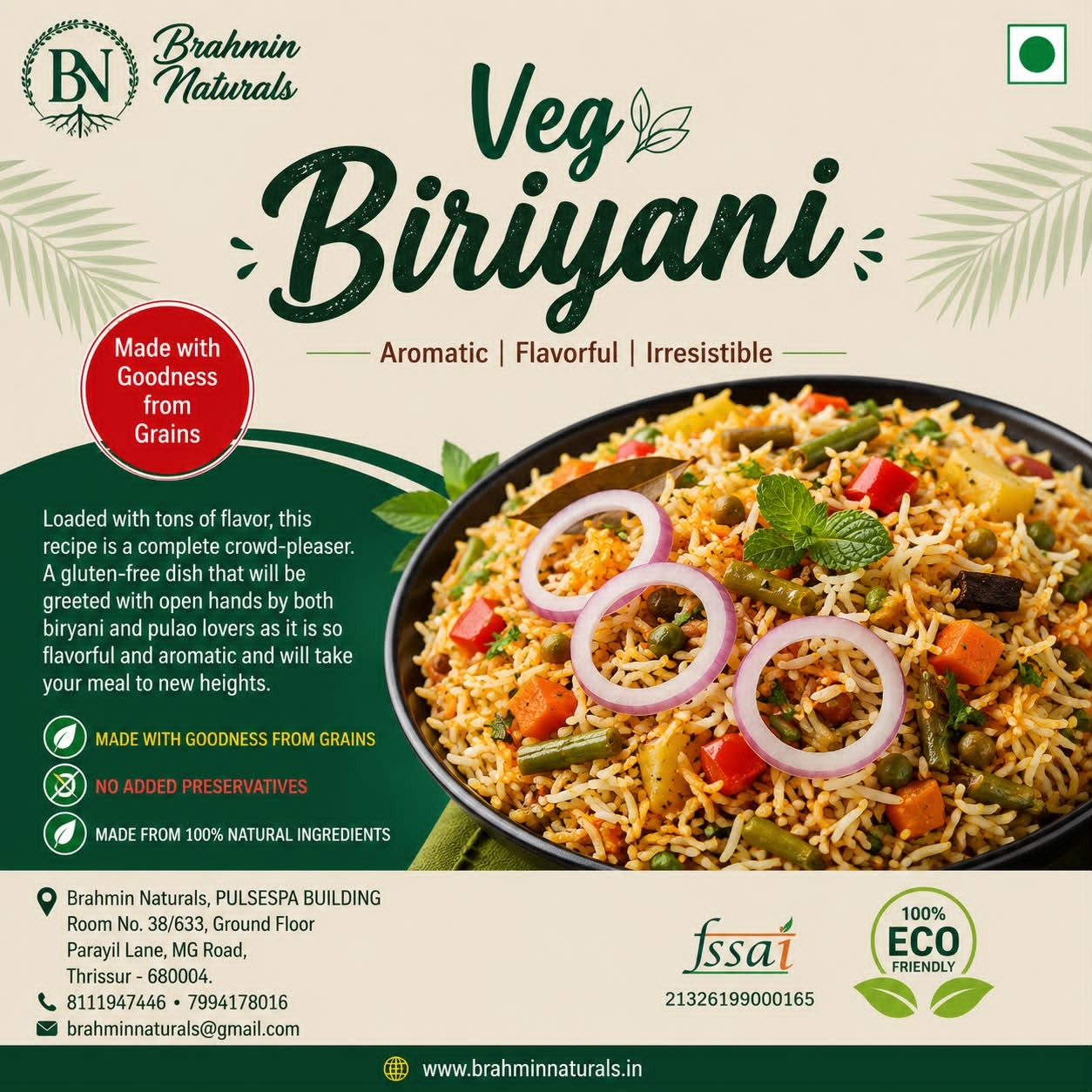 Vegetable Biryani (Fridays)